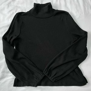 Madewell // Turtleneck Sweater // Medium // Black // Ribbed